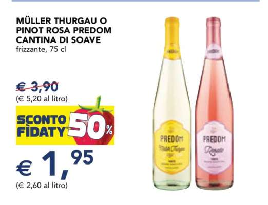 Müller Thurgau o Pinot Rosa Predom Cantina di Soave