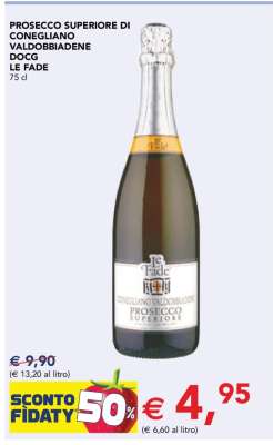 Prosecco Superiore di Conegliano Valdobbiadene DOCG Le Fade