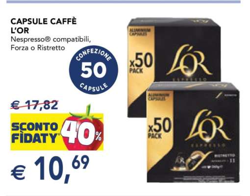 CAPSULE CAFFÈ L'OR