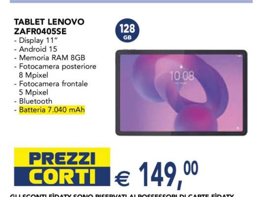 TABLET LENOVO ZAFR0405SE