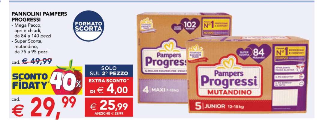 Pannolini Pampers Progressi