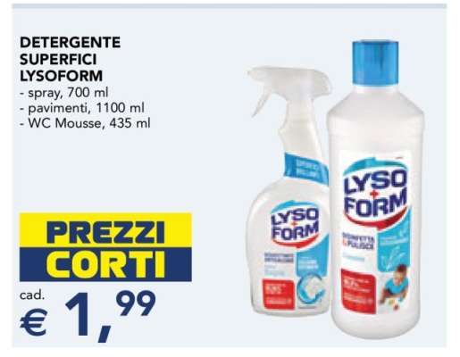 Detergente Superfici Lysoform