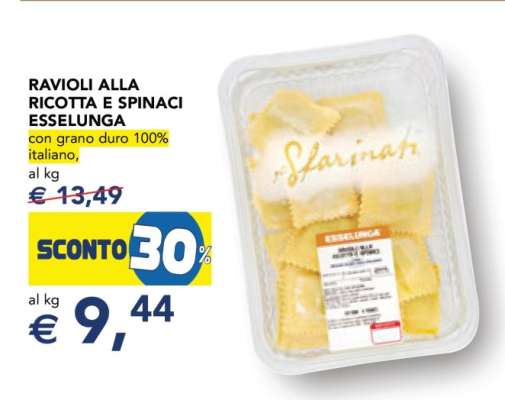 Ravioli alla Ricotta e Spinaci Esselunga