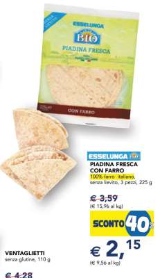 PIADINA FRESCA CON FARRO