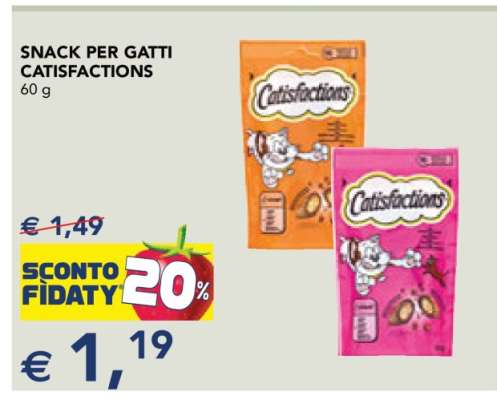 Snack per gatti Catisfactions