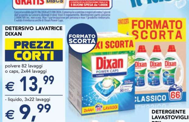 Dixan Detersivo Lavatrice