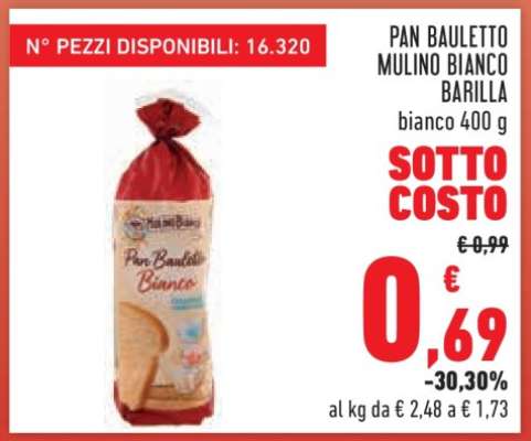 PAN BAULETTO MULINO BIANCO BARILLA