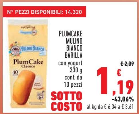 Plumcake Mulino Bianco Barilla
