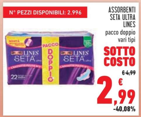 Assorbenti Seta Ultra Lines