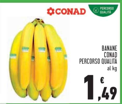 Banane Conad Percorso Qualità