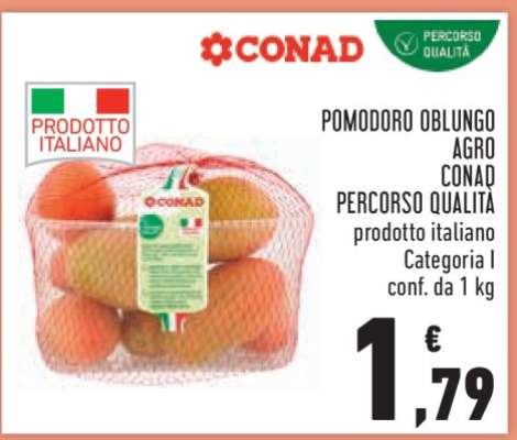 POMODORO OBLUNGO AGRO CONAD PERCORSO QUALITÀ