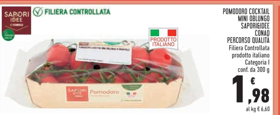 POMODORO COCKTAIL MINI OBLUNGO SAPORI&IDEE CONAD