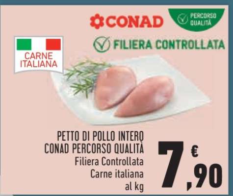 PETTO DI POLLO INTERO CONAD PERCORSO QUALITÀ