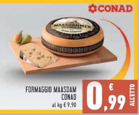 FORMAGGIO MAASDAM CONAD