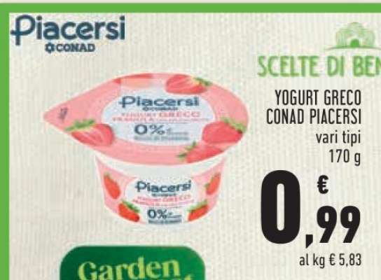 Yogurt Greco Conad Piacersi