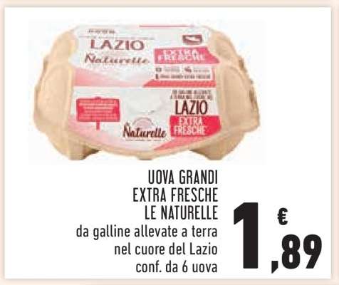 Uova Grandi Extra Fresche Le Naturelle