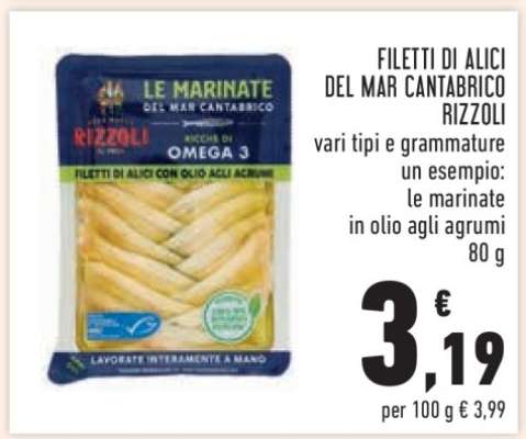 Filetti di Alici del Mar Cantabrico Rizzoli