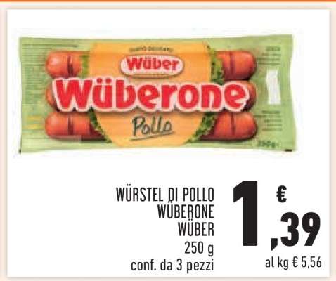 Würstel di Pollo Wuberone Wuber