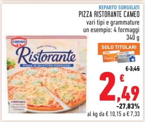 PIZZA RISTORANTE CAMEO