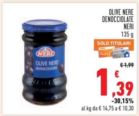 Olive Nere Denocciolate Neri
