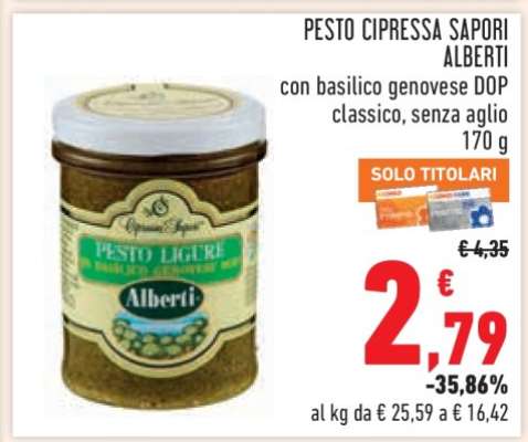 PESTO CIPRESSA SAPORI ALBERTI