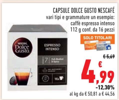 Capsule Dolce Gusto Nescafé