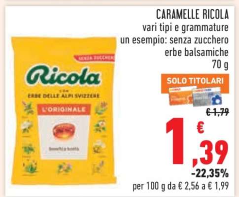CARAMELLE RICOLA