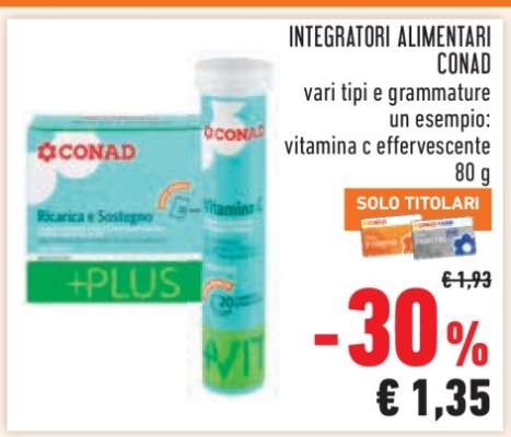INTEGRATORI ALIMENTARI CONAD