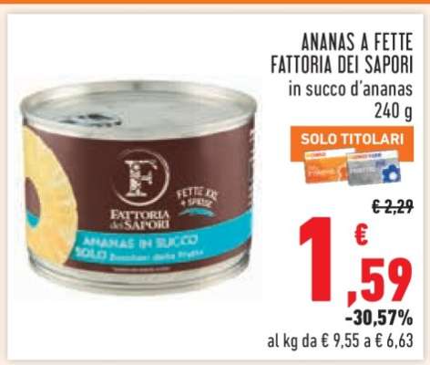 ANANAS A FETTE FATTORIA DEI SAPORI