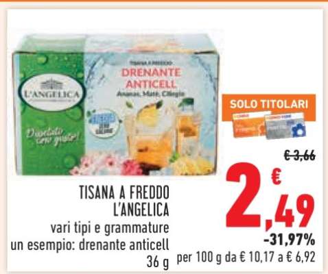 TISANA A FREDDO L'ANGELICA