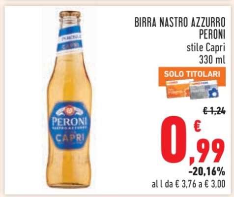 Birra Nastro Azzurro Peroni