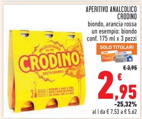 APERITIVO ANALCOLICO CRODINO