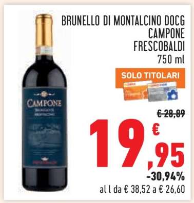 BRUNELLO DI MONTALCINO DOCG CAMPONE FRESCOBALDI 750 ml