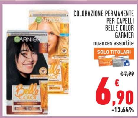 COLORAZIONE PERMANENTE PER CAPELLI BELLE COLOR GARNIER