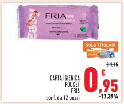 CARTA IGIENICA POCKET FRIA