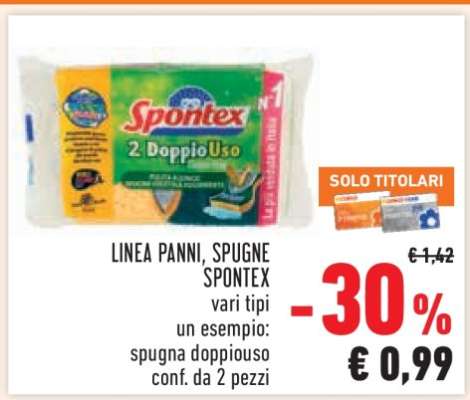 LINEA PANNI, SPUGNE SPONTEX