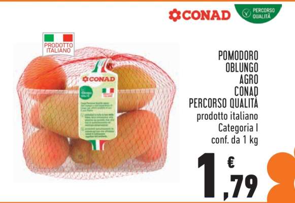 POMODORO OBLUNGO AGRO CONAD PERCORSO QUALITÀ