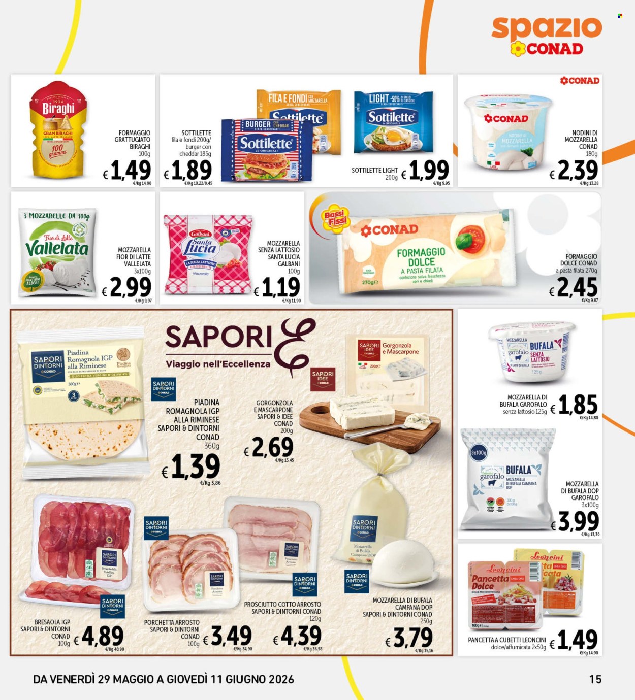 Leták Spazio Conad - 29.5.2026 - 11.6.2026. Strana 15