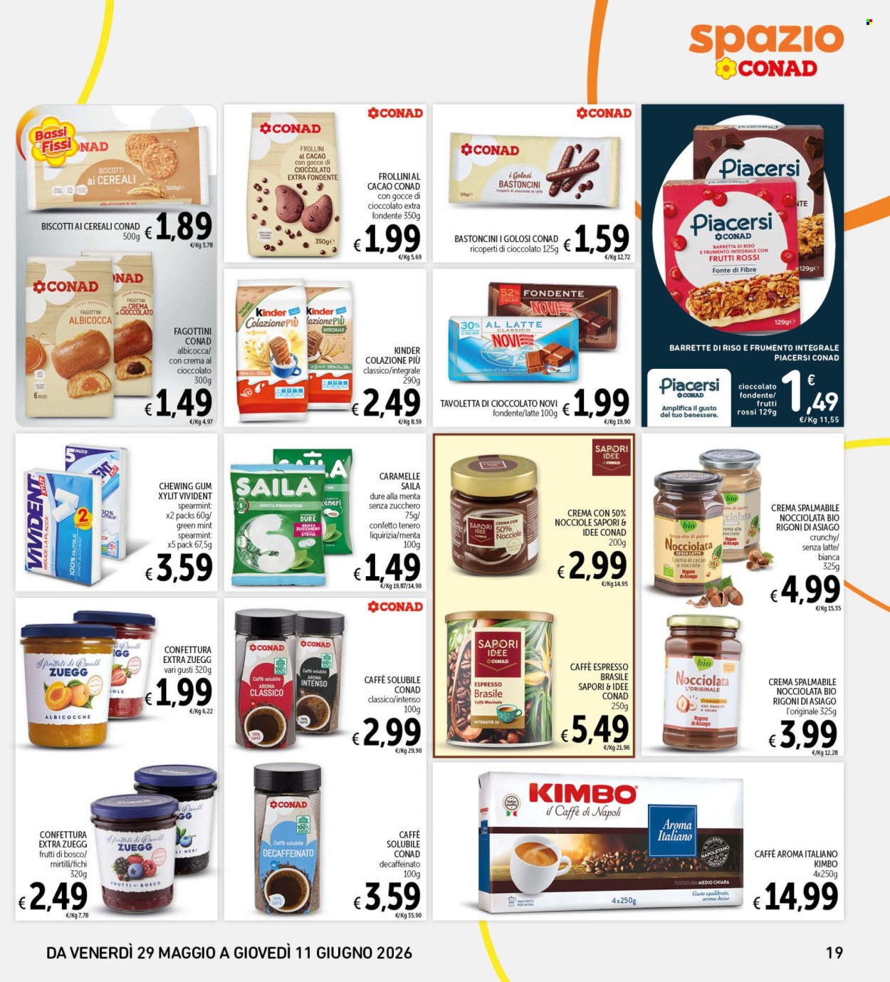 Leták Spazio Conad - 29.5.2026 - 11.6.2026. Strana 19