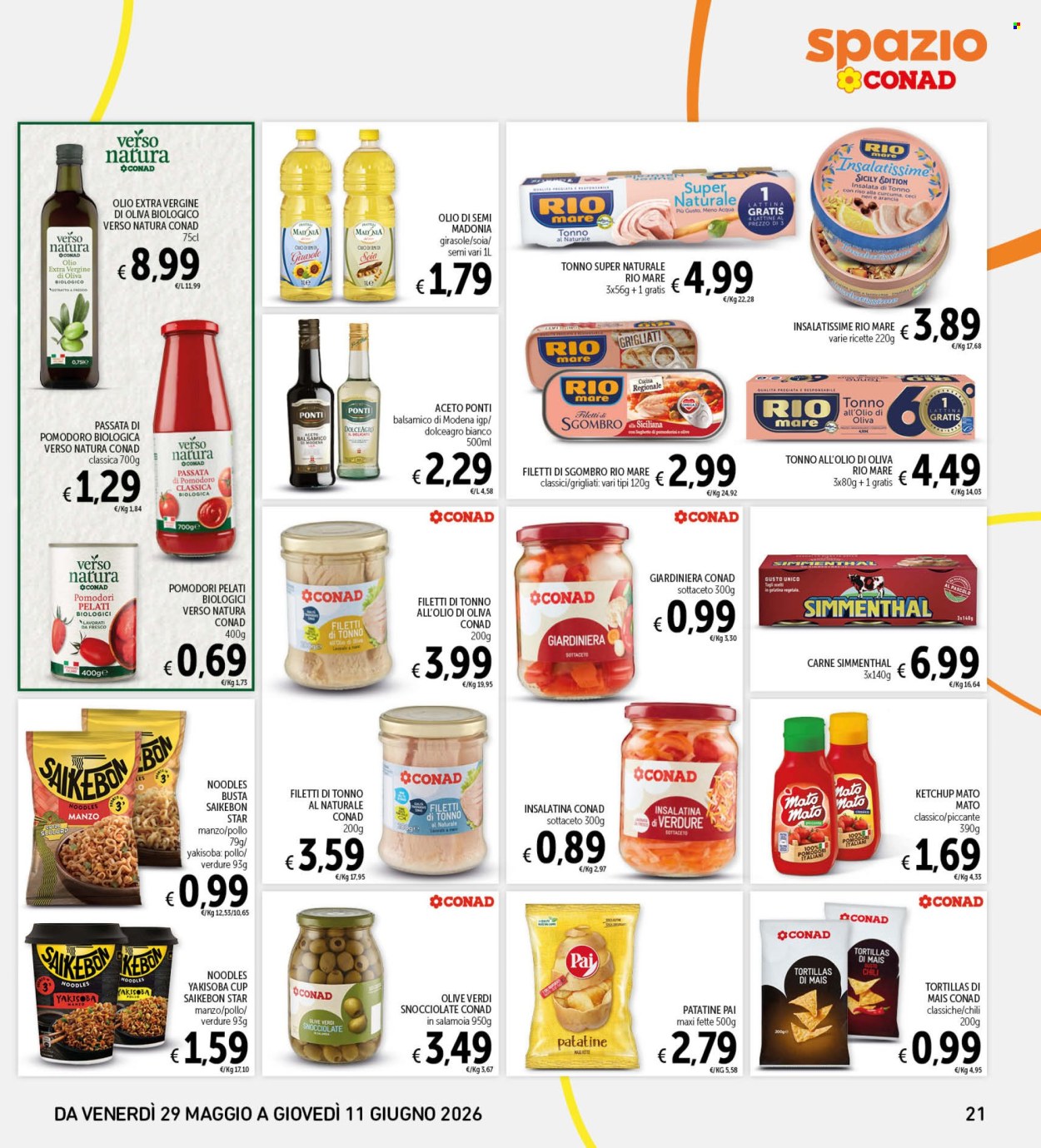 Leták Spazio Conad - 29.5.2026 - 11.6.2026. Strana 21