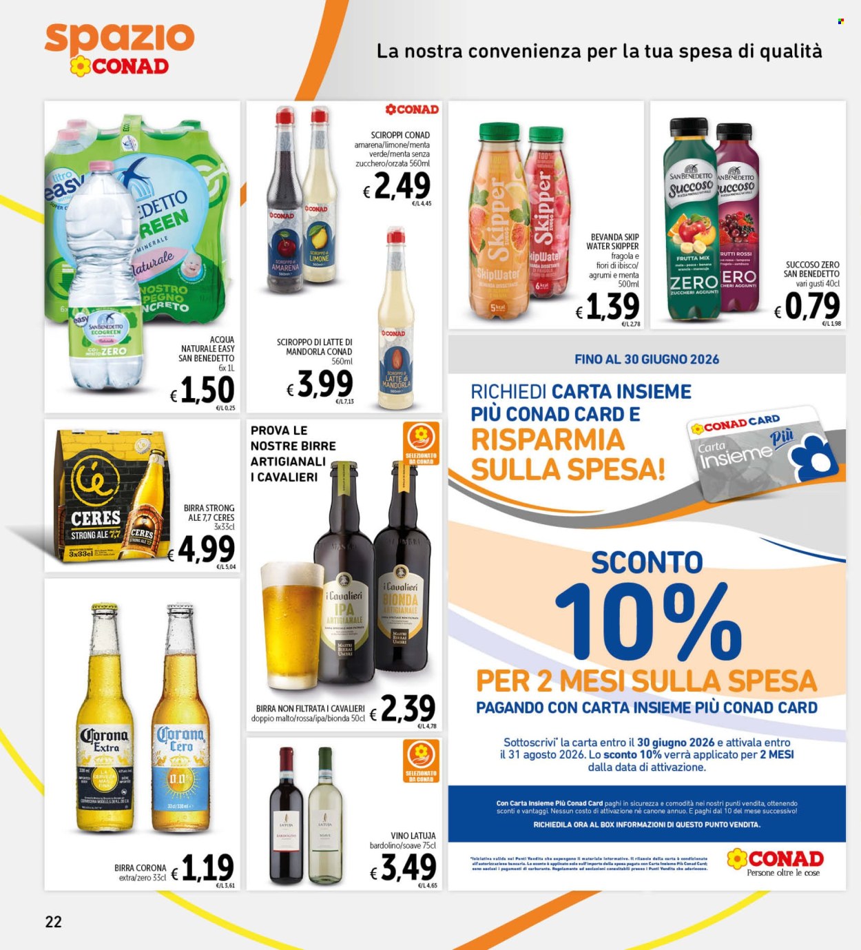 Leták Spazio Conad - 29.5.2026 - 11.6.2026. Strana 22