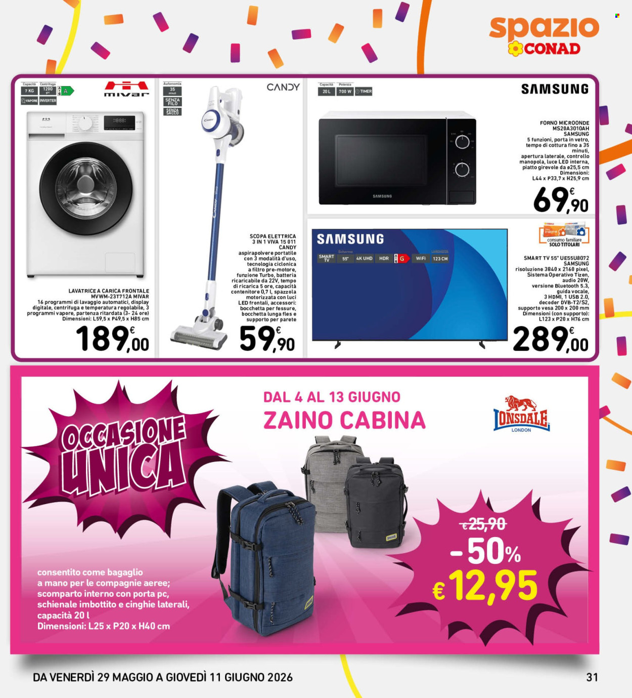 Volantino Spazio Conad - 29/5/2026 - 11/6/2026. Pagina 31