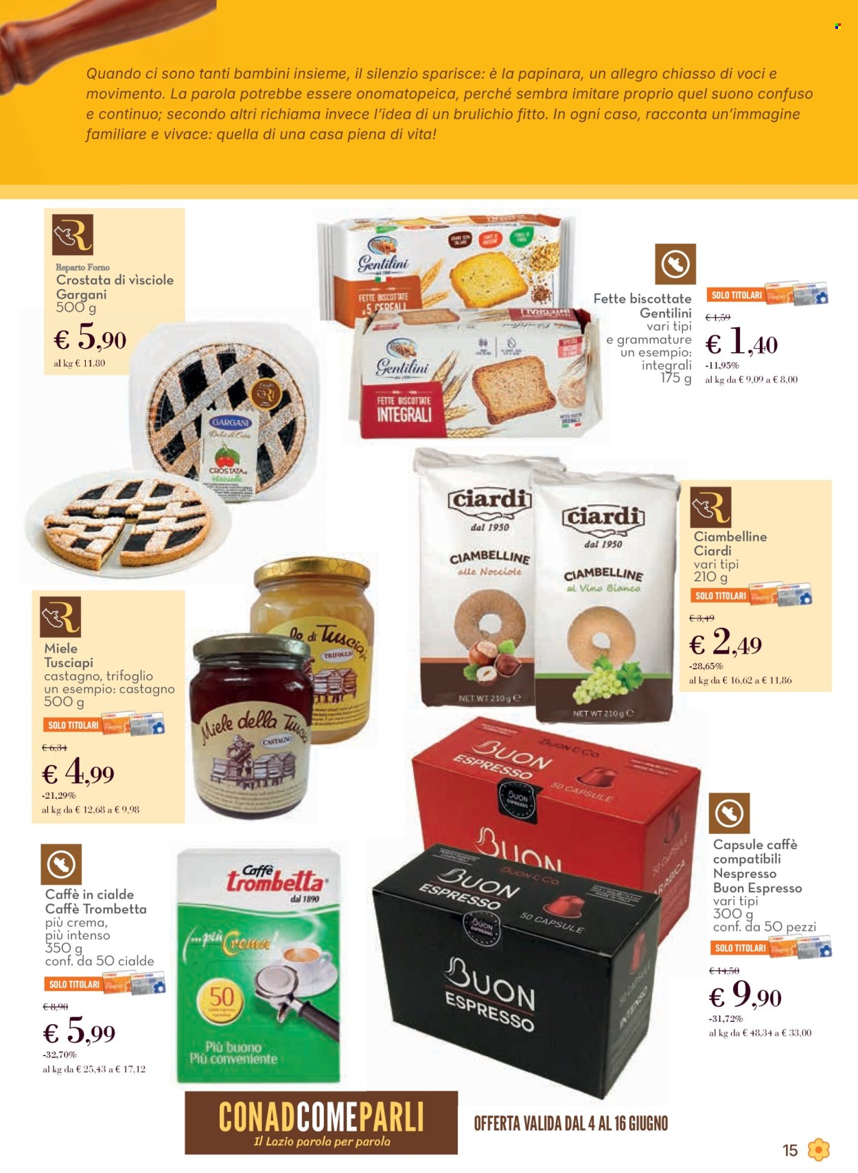 Volantino Conad - 4/6/2026 - 16/6/2026. Pagina 15