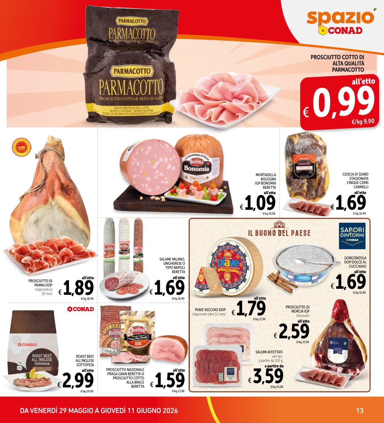 Leták Conad - 29.5.2026 - 11.6.2026. Strana 13