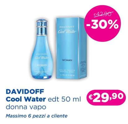 DAVIDOFF Cool Water edt 50 ml donna vapo