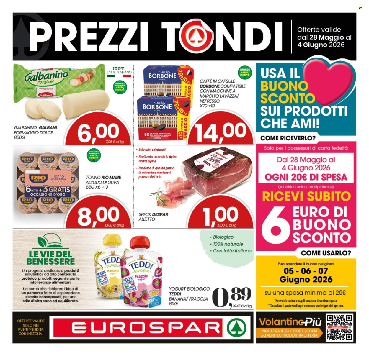 Volantino Eurospar - 28/5/2026 - 4/6/2026. Pagina 1