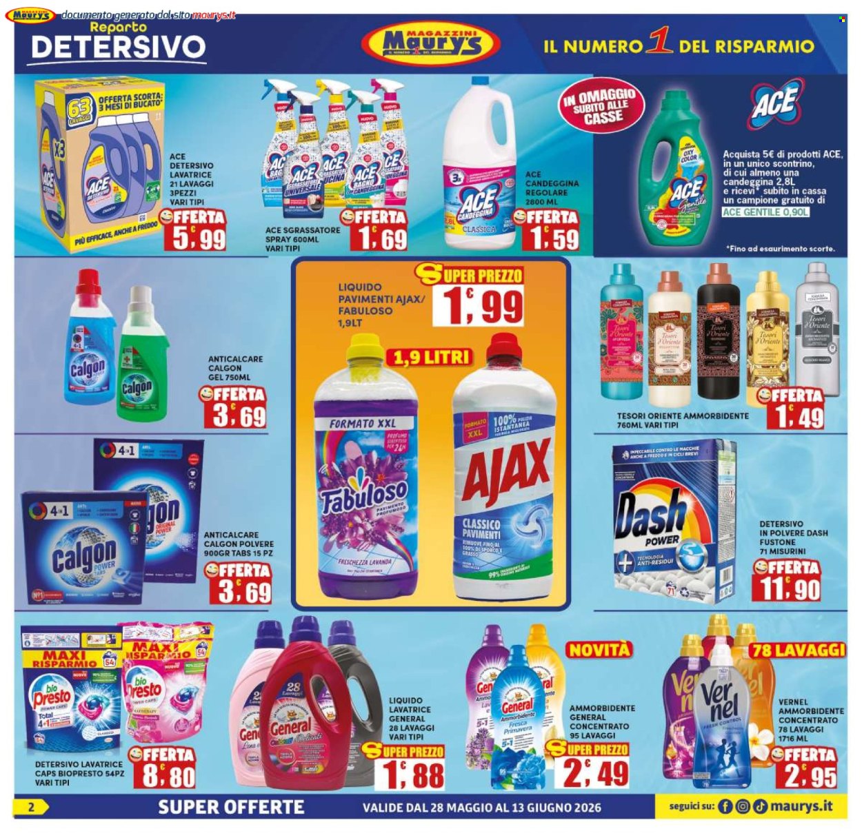 Leták Maury's - 28.5.2026 - 13.6.2026. Strana 2