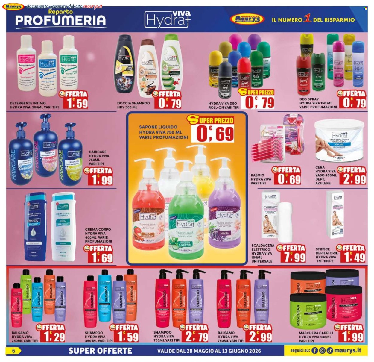 Volantino Maury's - 28/5/2026 - 13/6/2026. Pagina 6
