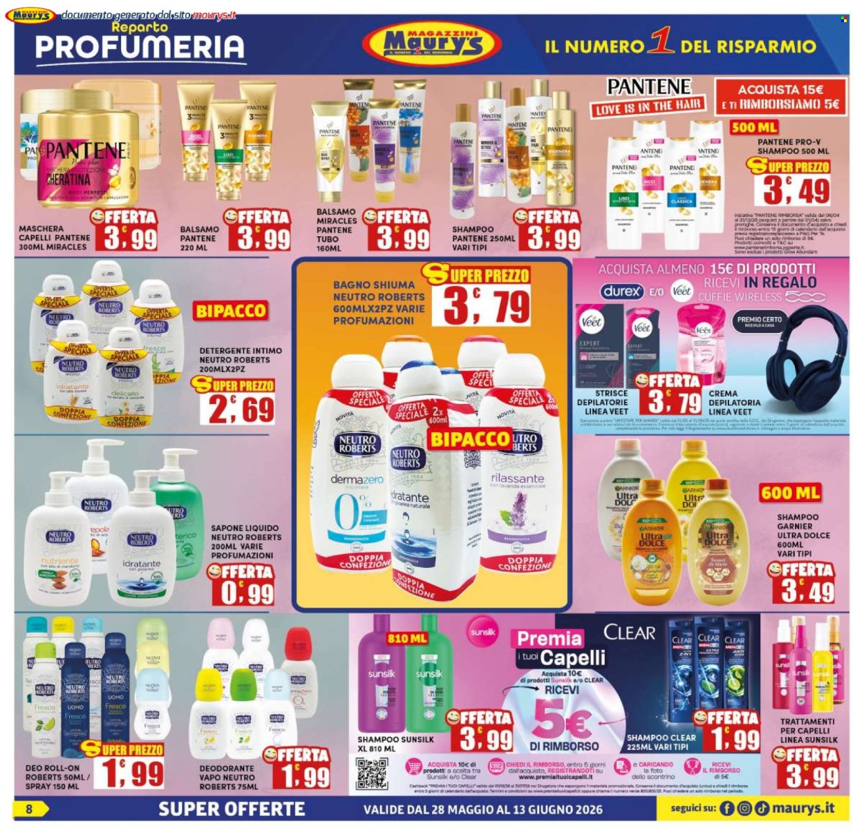 Volantino Maury's - 28/5/2026 - 13/6/2026. Pagina 8