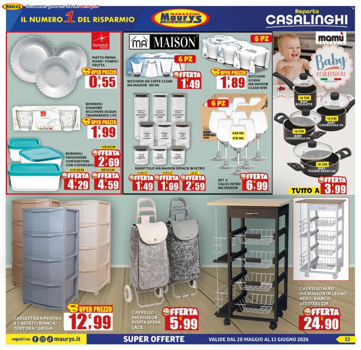 Volantino Maury's - 28/5/2026 - 13/6/2026. Pagina 13